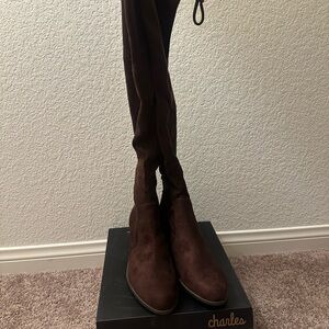 NEW - Brown Over The Knee Boots - Charles David - Size 13
